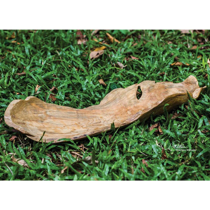 Teak Leaf Outdoor Bowl