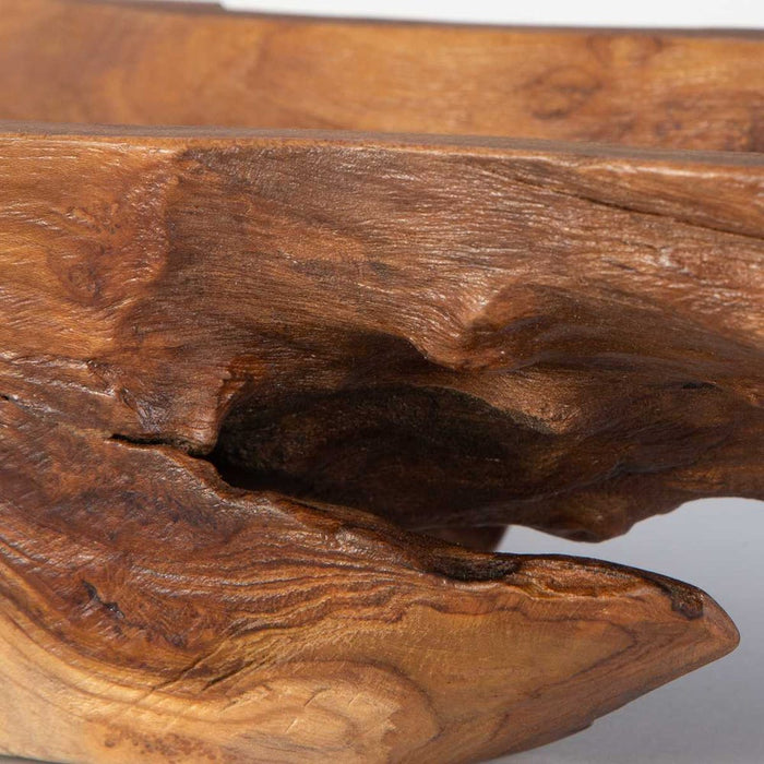 Teak Leaf Outdoor Bowl