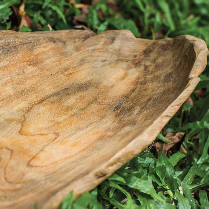 Teak Leaf Outdoor Bowl