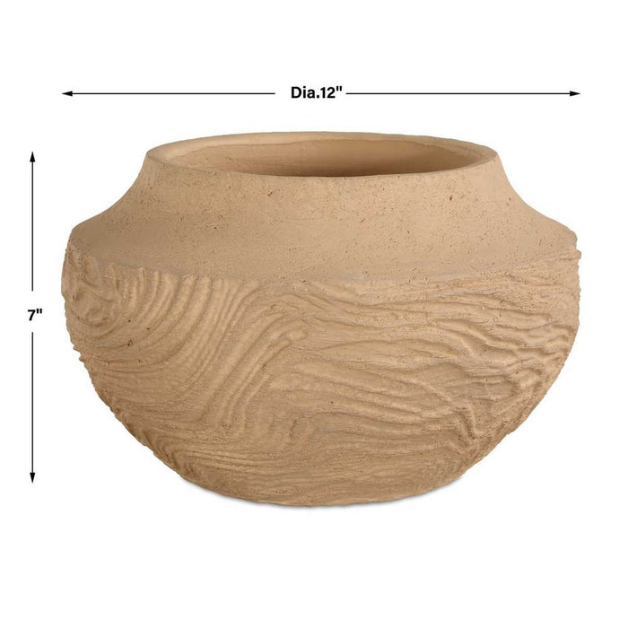 Sandstone Flow Vase, Small