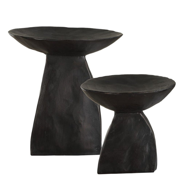 Shadow Pedestal Bowls, S/2