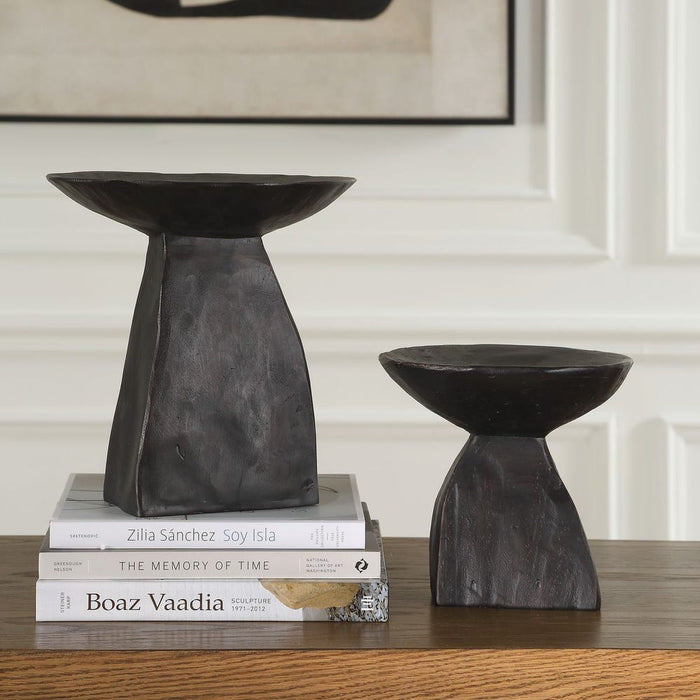 Shadow Pedestal Bowls, S/2