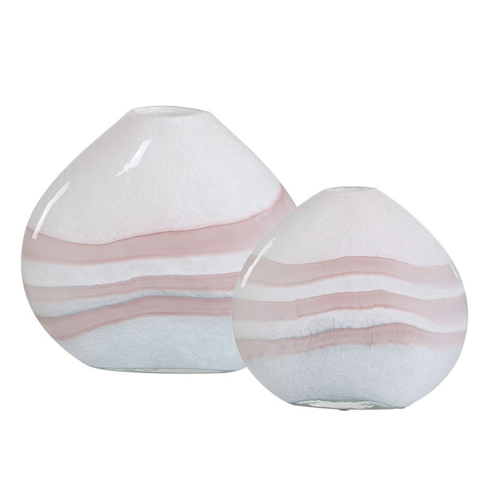 Blush Swirl, Vases, S/2