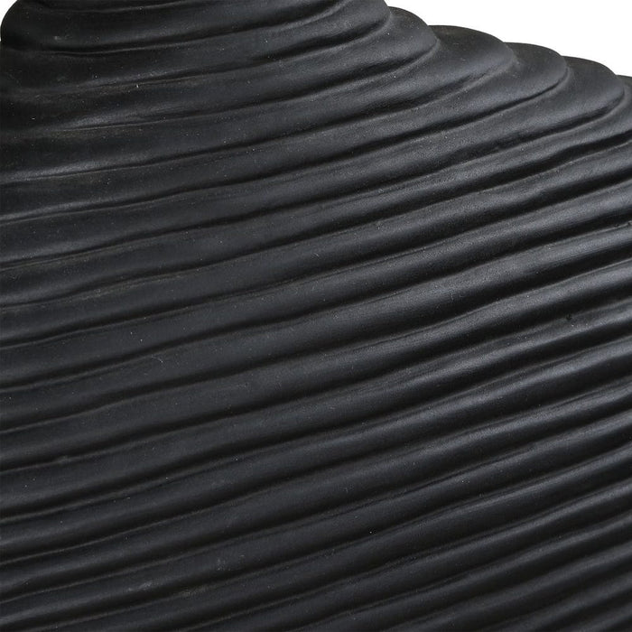 Duostacked Vases, Black, S/2