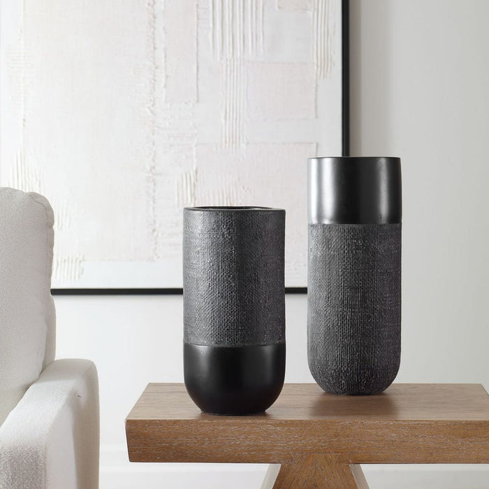 Woven Shadow Vases, S/2