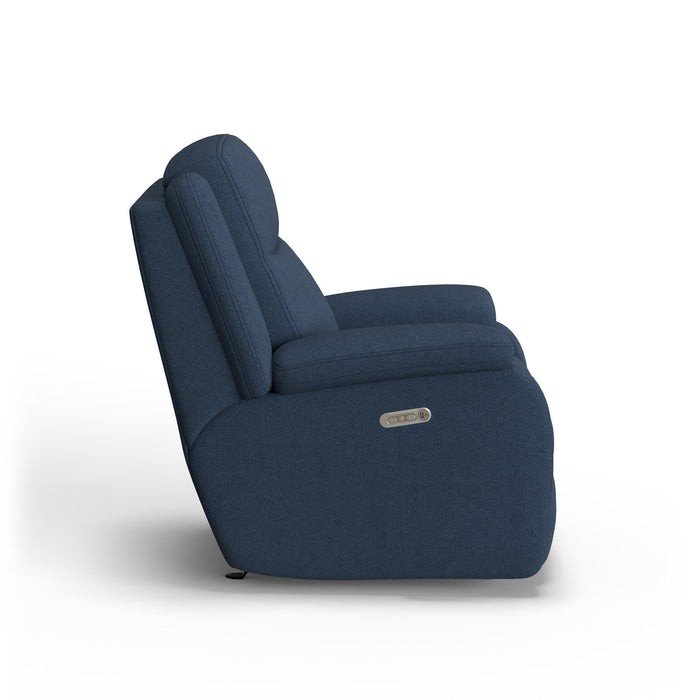 Magnus Fabric Power Rocking Recliner with Power Headrest