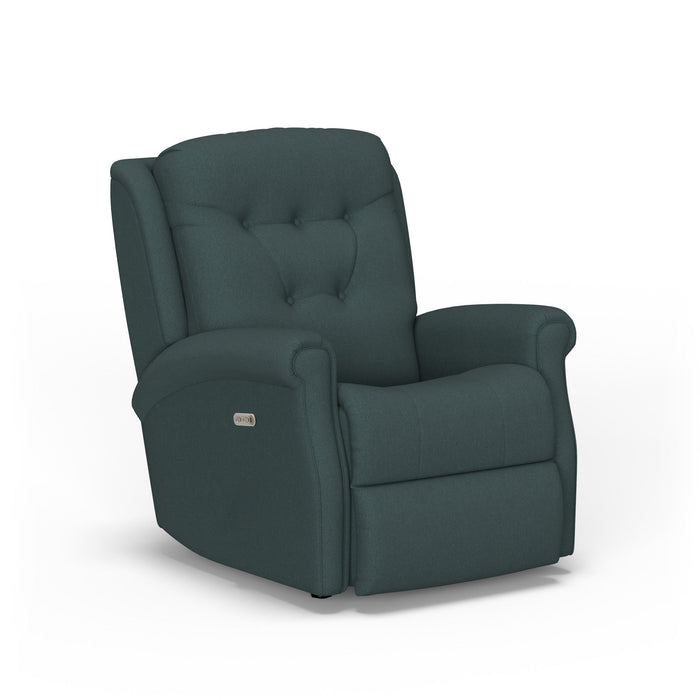 Minnie Fabric Power Rocking Recliner with Power Headrest