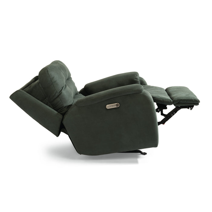 Arlo Fabric Power Rocking Recliner with Power Headrest & Lumbar
