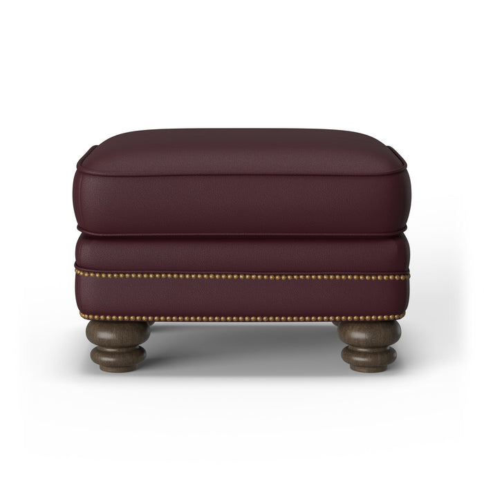 Bay Bridge Leather Ottoman