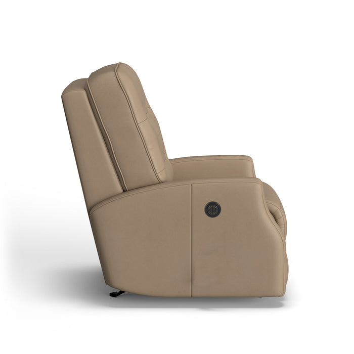 Devon Leather Power Rocking Recliner