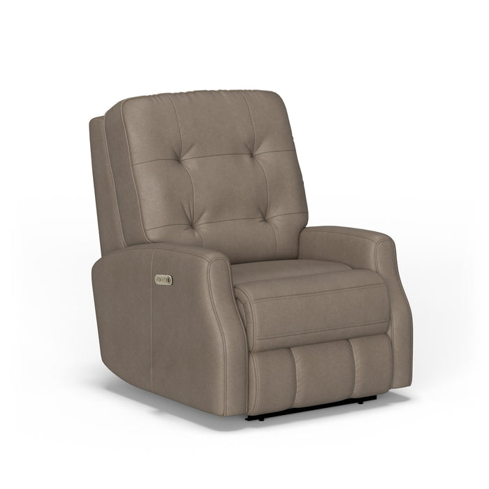Devon Leather Power Recliner with Power Headrest