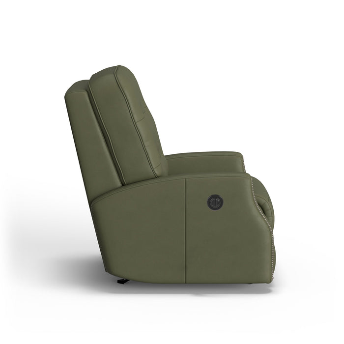Devon Leather Power Rocking Recliner