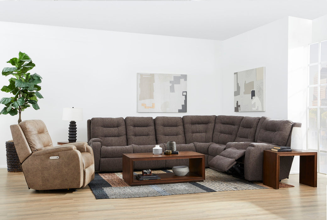 Arlo Leather Power Rocking Recliner with Power Headrest & Lumbar