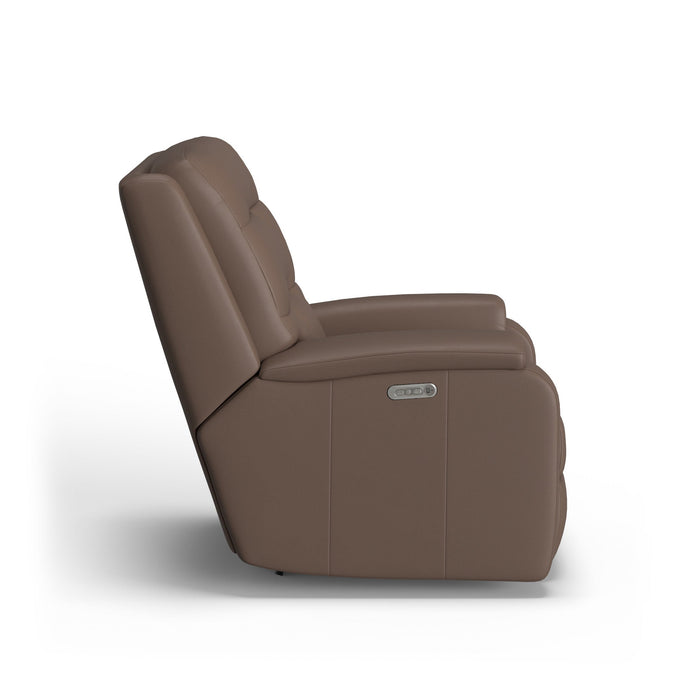 Arlo Leather Power Rocking Recliner with Power Headrest