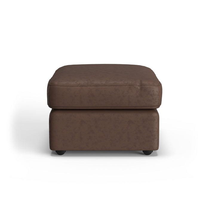 Vail Leather Ottoman