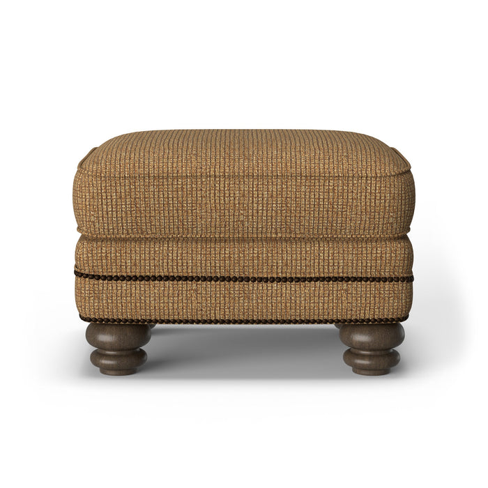 Bay Bridge Fabric Ottoman