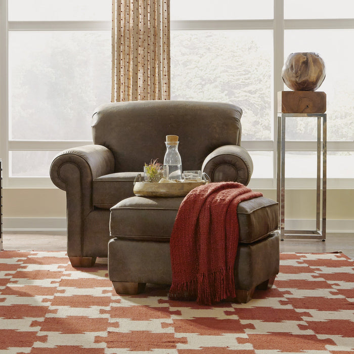 Main Street Fabric Ottoman