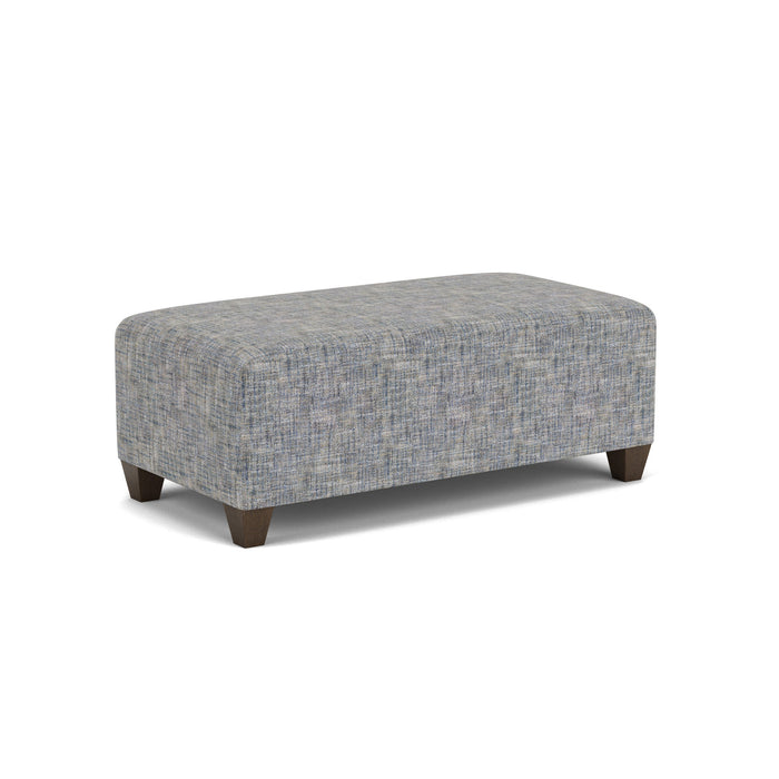 Cascade Fabric Rectangular Cocktail Ottoman