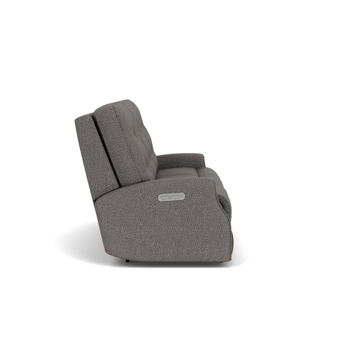 Devon Fabric Power Reclining Sofa with Power Headrests