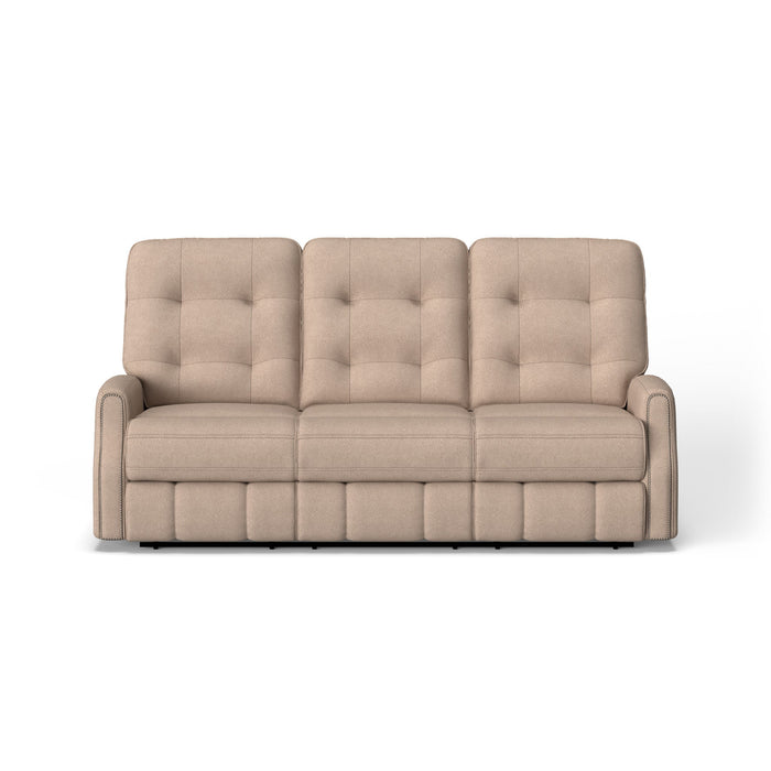 Devon Fabric Power Reclining Sofa with Power Headrests