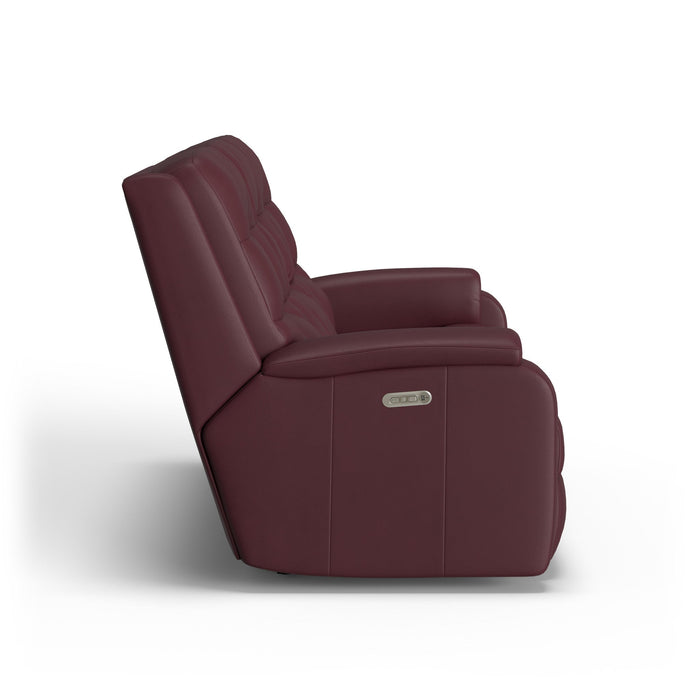 Arlo Leather Power Reclining Sofa with Power Headrests