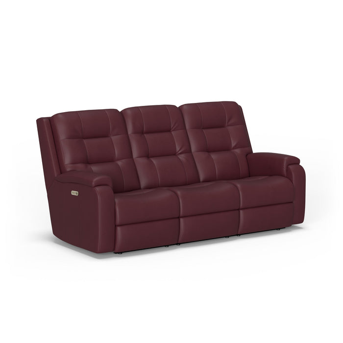Arlo Leather Power Reclining Sofa with Power Headrests