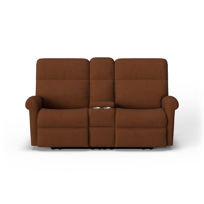 Davis Fabric Power Reclining Loveseat with Console