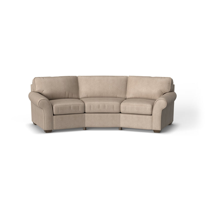 Vail Leather Conversation Sofa