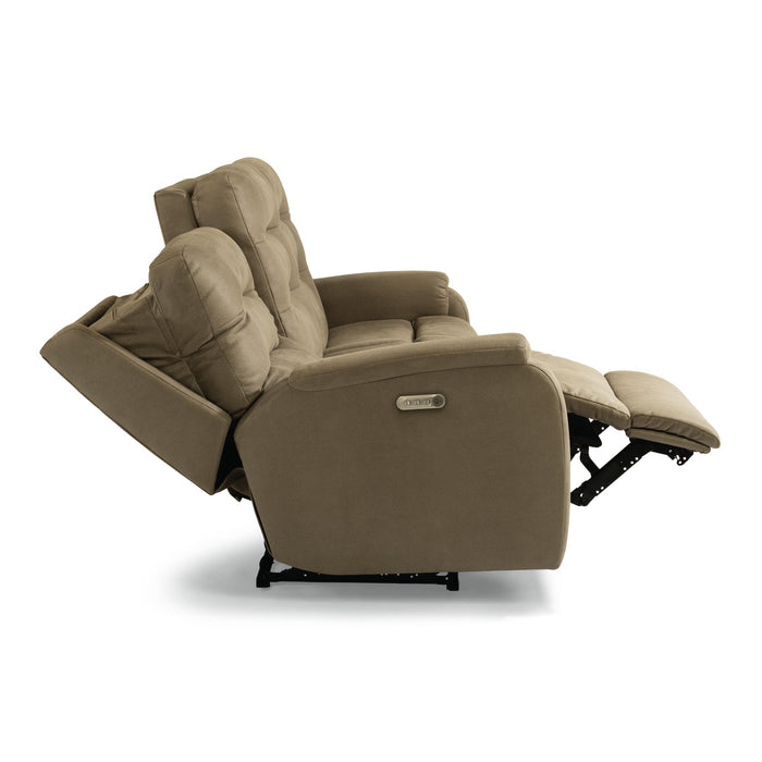 Arlo Fabric Power Reclining Sofa with Power Headrests & Lumbar