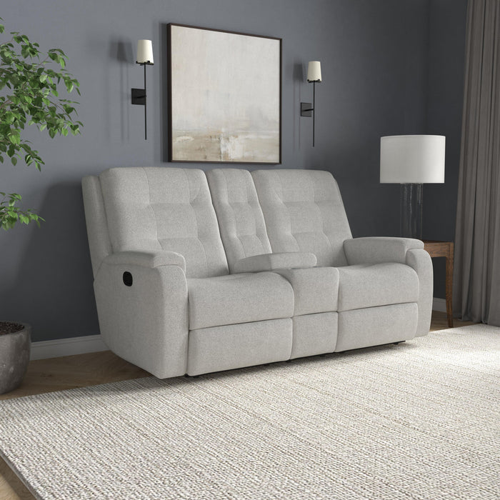 Arlo Fabric Reclining Loveseat with Console