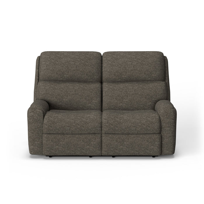 Rio Fabric Power Reclining Loveseat with Power Headrests