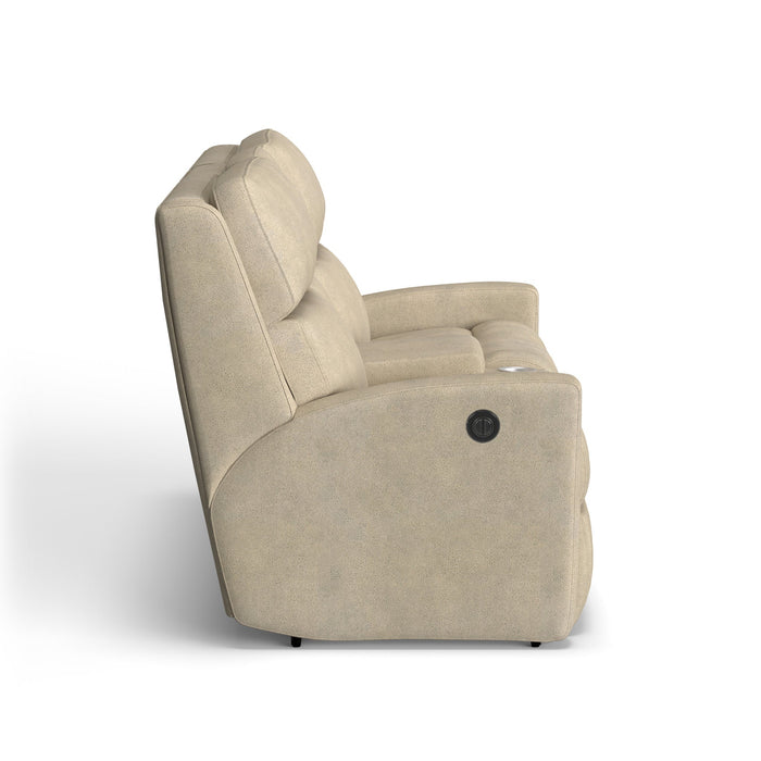 Catalina Fabric Power Reclining Loveseat with Console