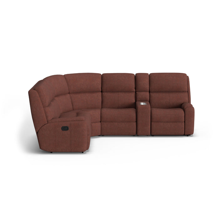 Rio Leather Reclining Sectional