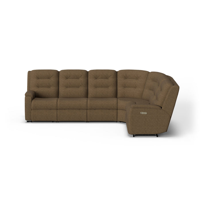 Arlo Fabric Power Reclining Sectional with Power Headrests