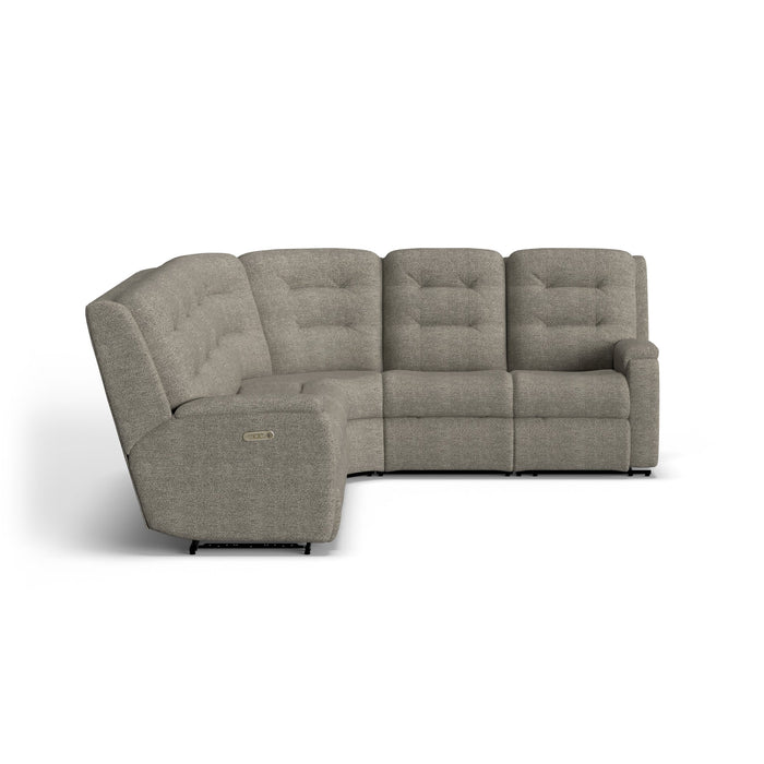 Arlo Fabric Power Reclining Sectional with Power Headrests
