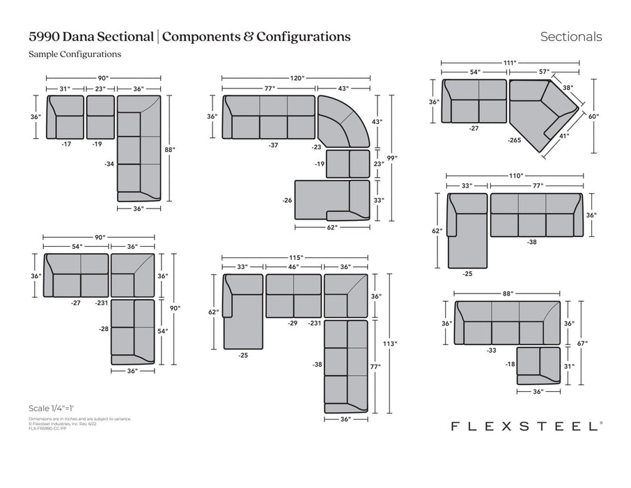 Dana Fabric Sectional