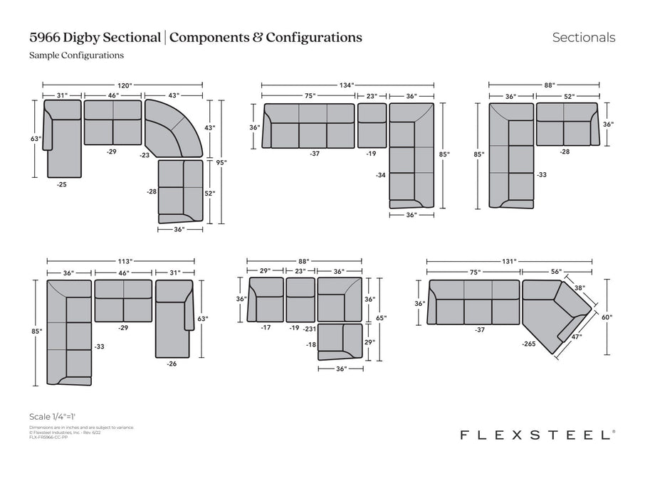 Digby Fabric Sectional