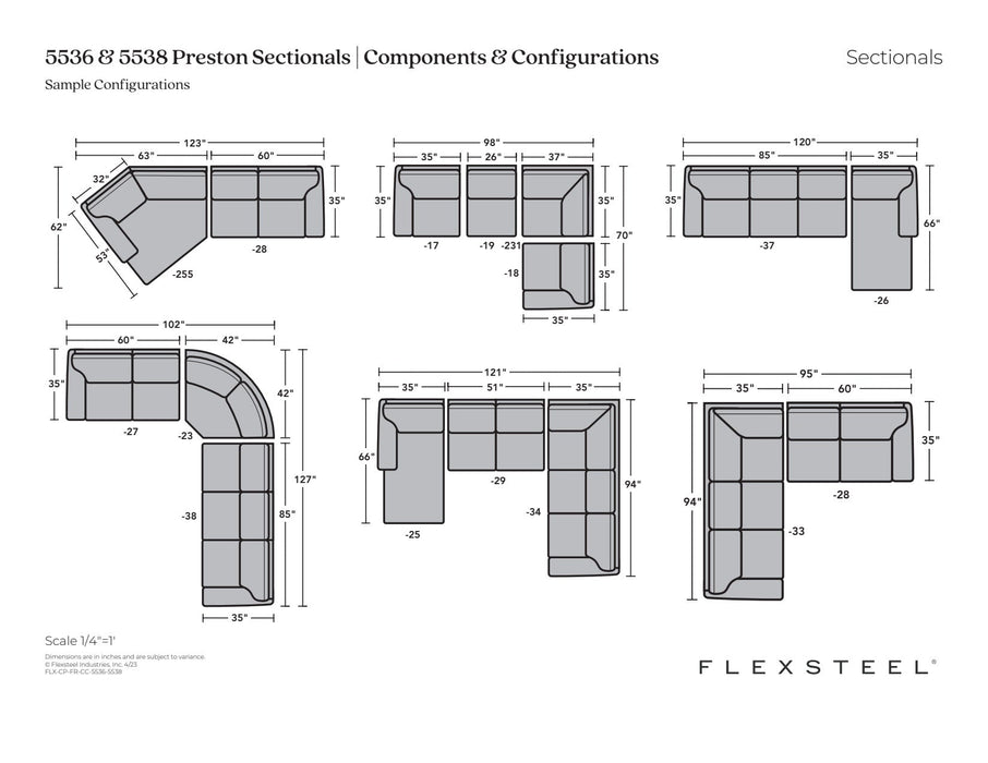 Preston Fabric Sectional