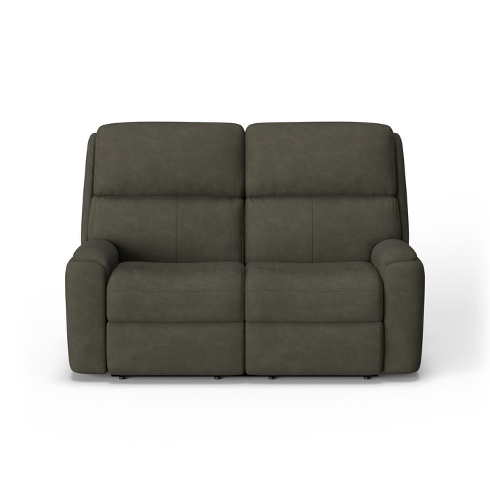 Rio Leather Power Reclining Loveseat