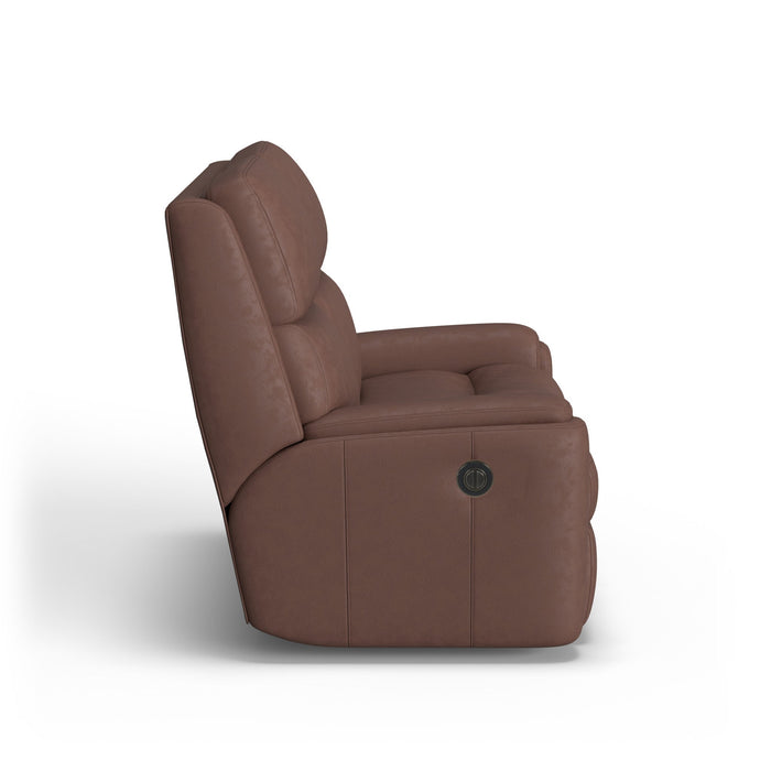 Rio Leather Power Reclining Loveseat