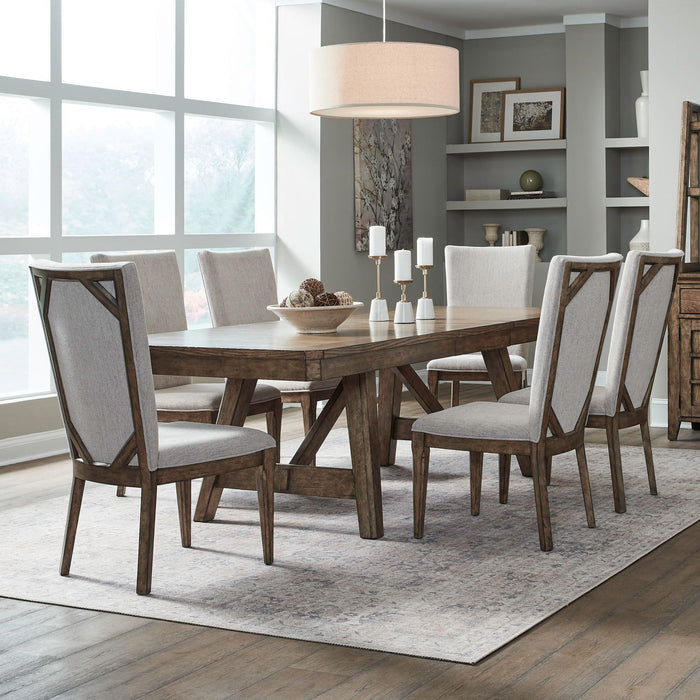 Carolina Park - 7 Piece Trestle Table Set