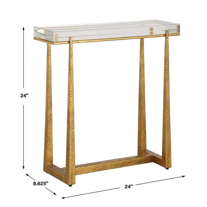 Midas Accent Table, Gold