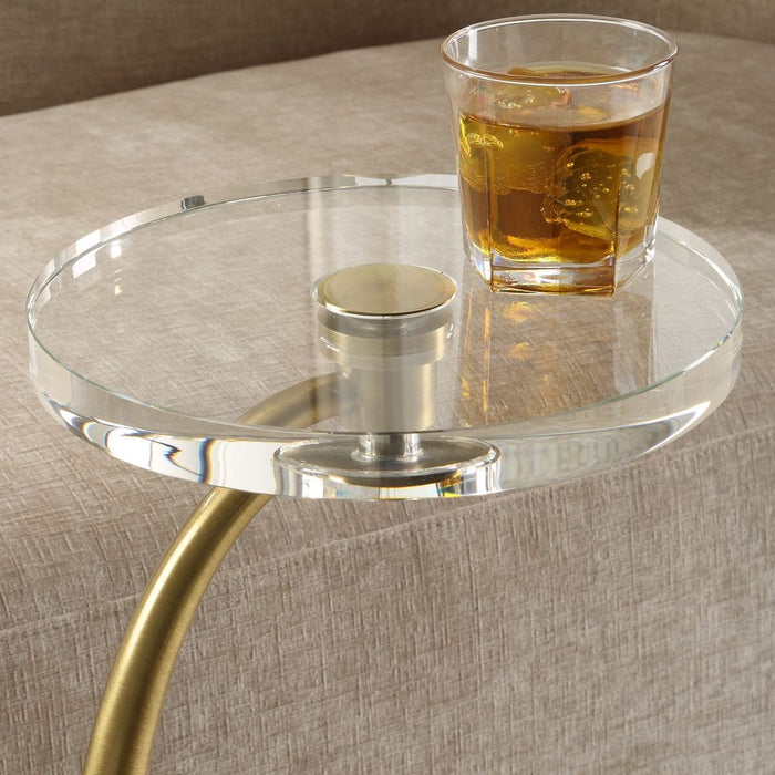 Waveney Drink Table, Brass