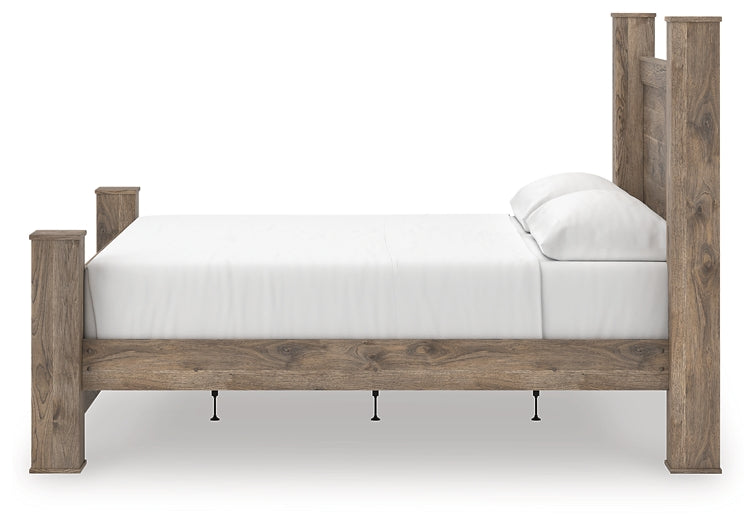 Rusticott King Poster Bed, Dresser and Mirror