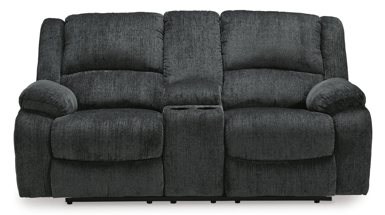 Draycoll DBL REC PWR Loveseat w/Console