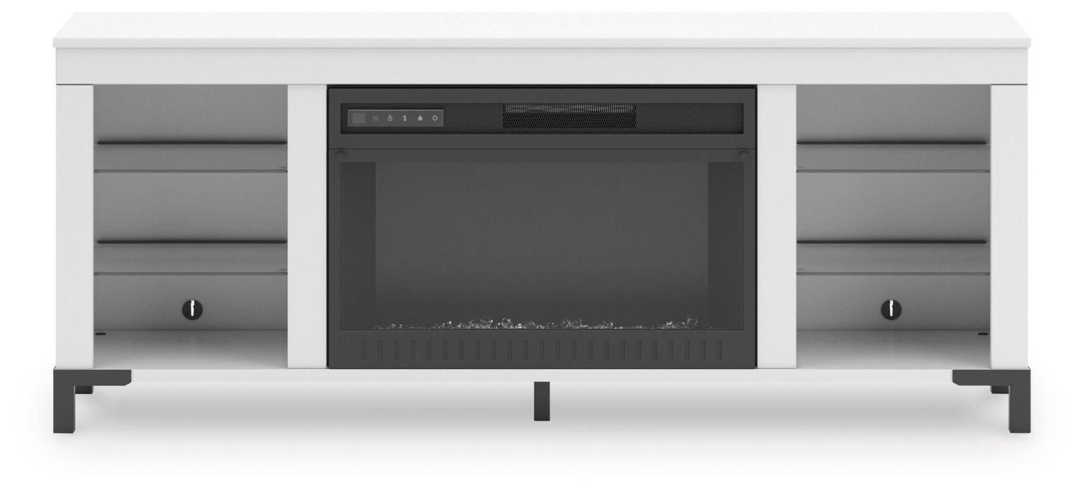 Brollevi TV Stand with Fireplace