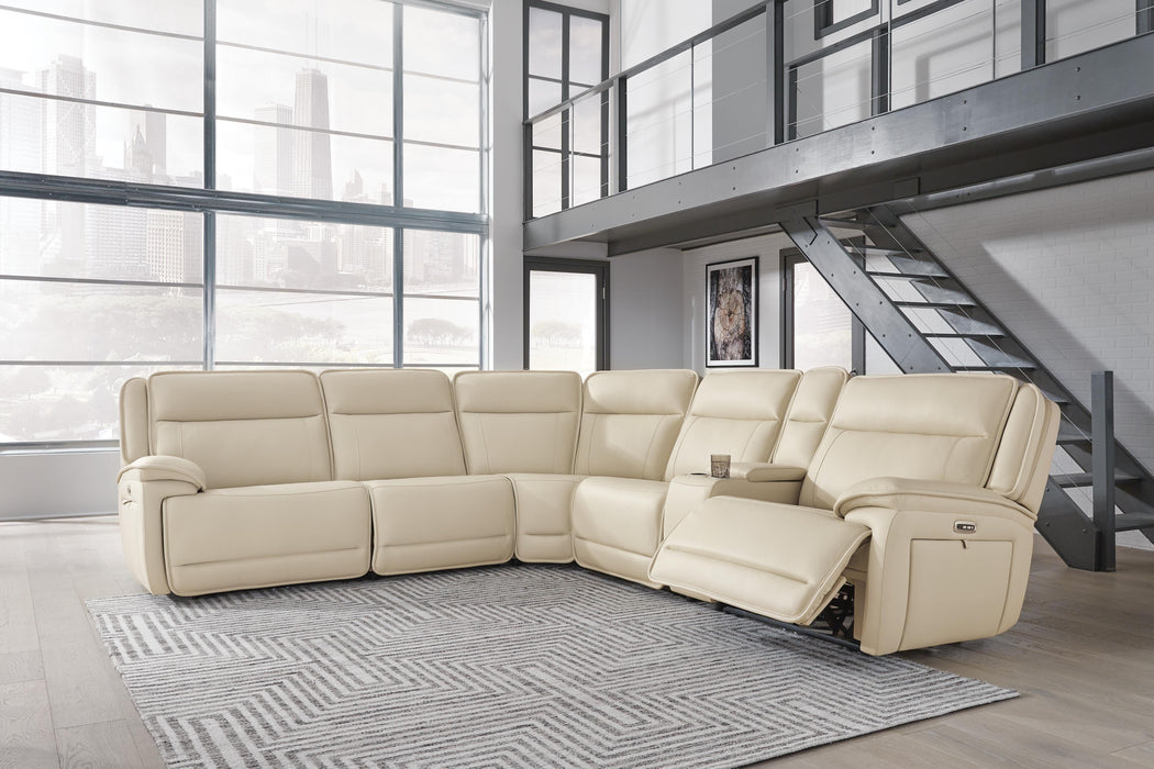 Double Deal 6-Piece Power Reclining Sectional