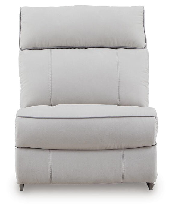 Social Pointe 7-Piece Reclining Sectional with Storage Consoles