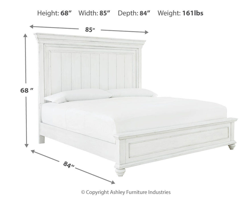 Kanwyn Queen Panel Bed, Dresser and Mirror