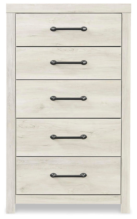 Cambeck Queen Panel Bed with 4 Storage Drawers with Mirrored Dresser, Chest and Nightstand